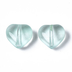 Perles de verre peintes par pulvérisation transparent&nbsp;GGLA-S054-012E-02