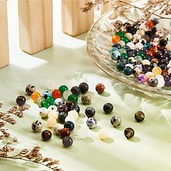 750 Stück Perlenset aus natürlichen und synthetischen Edelsteinen in 15 Stilen&nbsp;G-NB0003-86
