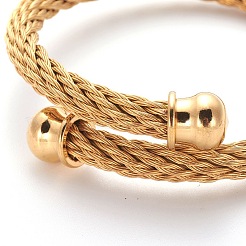 304 Edelstahl-Drehmoment-Armreif-Sets&nbsp;BJEW-L642-16