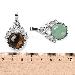 Pendentifs en pierres précieuses mixtes naturels et synthétiques&nbsp;G-P498-01P