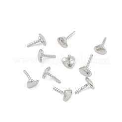 Épingles à tête en laiton en forme de cœur&nbsp;KK-U051-02P-01