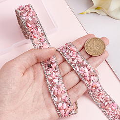 Cinta de rhinestone termoadhesiva de 1 m&nbsp;DIY-PH0008-77