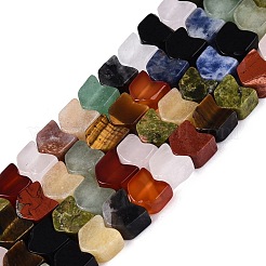 Naturelles et synthétiques mélangées perles de pierre brins&nbsp;G-Q608-22