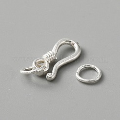 925 Sterling Silber S-Haken Schnallen&nbsp;FIND-WH0114-71B