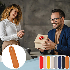 16 Stück 8 Farben PU-Leder-Einzelstiftetui&nbsp;OFST-OC0014-80