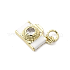 Colgante micropavé cubic zirconia de latón&nbsp;KK-Q098-36G-B01