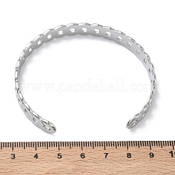 Bracelets manchettes en acier inoxydable 304&nbsp;BJEW-A160-03P