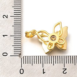 Pendentifs en laiton avec micro pavé de zircone cubique&nbsp;KK-R212-5G