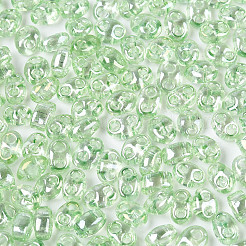 Transparente Farben Glanz Glas Saatperlen&nbsp;SEED-N008-09D