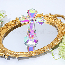 Glaskreuz-Displaydekoration&nbsp;DJEW-WH0063-65B