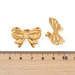 Pendientes de botón de acero inoxidable 304&nbsp;EJEW-G423-32D-G