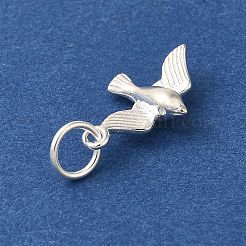 925 Vogelanhänger aus Sterlingsilber mit Biegeringen.&nbsp;FIND-U013-03S