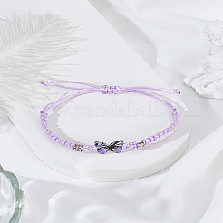 Bracciale a maglie a farfalla in lega da 1 pezzo&nbsp;BJEW-LP0004-25F