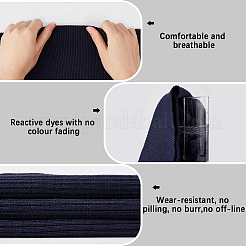 Tessuto a coste in poliestere per polsini&nbsp;DIY-WH0430-351D