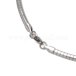 Colliers à chaîne serpent plate en acier inoxydable 304 de 4 mm&nbsp;MAK-Z004-07P