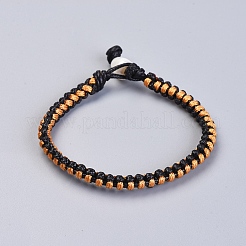 Gewachste geflochtene Polyesterschnurarmbänder&nbsp;BJEW-JB04342