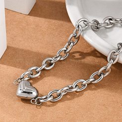 Armbänder aus 201 Edelstahl-Kabelkettengliedern&nbsp;BJEW-M051-01P-1