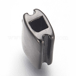 Messing geriffelte Perlen&nbsp;ZIRC-E152-09B-RS