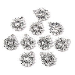 Sonnenblume tibetischen Stil Legierungsanhänger&nbsp;TIBEP-R344-35AS-LF