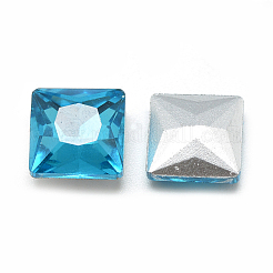 Torna a punta cabochon strass vetro&nbsp;RGLA-T027-14x14mm-13
