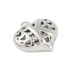 Pendentifs creux en laiton pour la Saint-Valentin&nbsp;KK-M289-03K-P