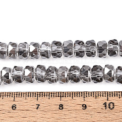 Chapelets de perles en verre électroplaqué&nbsp;EGLA-T021-20C