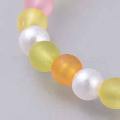 Kinderarmbänder aus Acrylimitat-Perlenstretch&nbsp;BJEW-JB04570