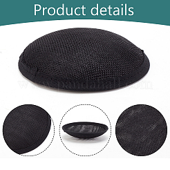 4 base per cappello fascinator rotondo in canapa imitazione 4 colori per modisteria&nbsp;AJEW-BC0007-36