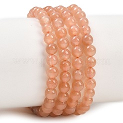 Natürliche sunstone Perlen Stränge&nbsp;G-G342-A01-4.5mm