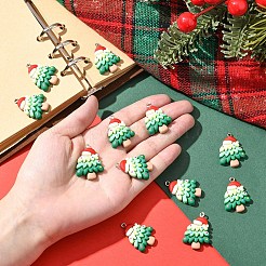 12 pendentif de Noël en résine opaque&nbsp;RESI-YW0004-83