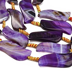 Brins de perles d'agate naturelles teintées et chauffées&nbsp;GG-CBAB9C6-B02-01