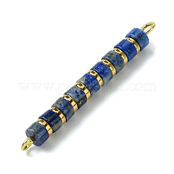 Natürlicher Lapislazuli und galvanisierter synthetischer nicht magnetischer Hämatit-Heishi-Verbindungsanhänger&nbsp;PALLOY-JF03291-04