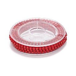 Chaînes de strass siam léger en laiton strass&nbsp;CHC-FS0001-03C