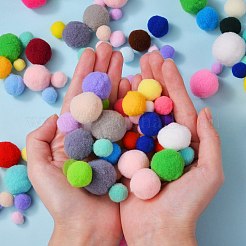 Diy Puppe Handwerk Polyester hoch-elastischen Pom Pom Ball&nbsp;AJEW-SZ0001-53