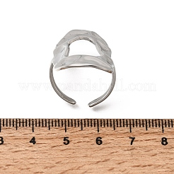 Offene Manschettenringe aus Edelstahl 304 für Damen&nbsp;RJEW-T034-01P