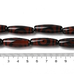 Natürliche tibetische Achat 3-Auge Dzi Perlen Stränge&nbsp;G-H087-B01-01