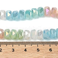 Galvanisieren transparente Glasperlen Stränge&nbsp;EGLA-K015-17