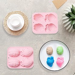 Realistische Herz- und Gehirn-Fondantformen&nbsp;CJC-WG57624-01