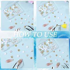 Cabochon in lega a forma di conchiglia&nbsp;DIY-CP0011-24A