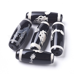 Patrón de dragón de estilo tibetano cuentas dzi&nbsp;TDZI-D008-20