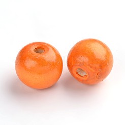 Perles en bois d'érable naturel&nbsp;TB20mmY-4