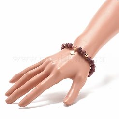 Bracelet extensible en hématite synthétique&nbsp;BJEW-JB07929