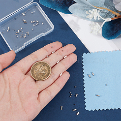 60 pieza de 3 estilos de cuentas espaciadoras de tubo de plata esterlina chapadas en rodio de 925 piezas&nbsp;STER-UN0001-26P