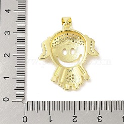 Gestell Messing Zirkonia Anhänger&nbsp;KK-S380-30G-01