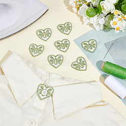 Bottoni a forma di cuore in stoffa&nbsp;DIY-WH0622-411B
