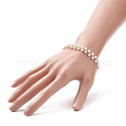 Rundes Charm-Armband mit Muschelperlen und Perlen&nbsp;BJEW-TA00219