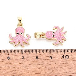 Pendentifs avec zircon cubiques à micro-pavés en laiton&nbsp;KK-N277-05G