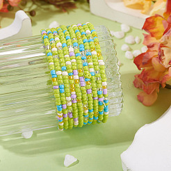 Résine perles bracelets&nbsp;BJEW-TAC0080-01C