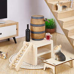 Kleines Weinfass aus Holz&nbsp;DJEW-WH0063-48