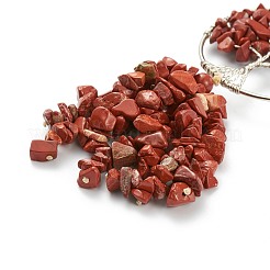 Décorations suspendues de voiture en jaspe rouge naturel&nbsp;HJEW-L026-02P